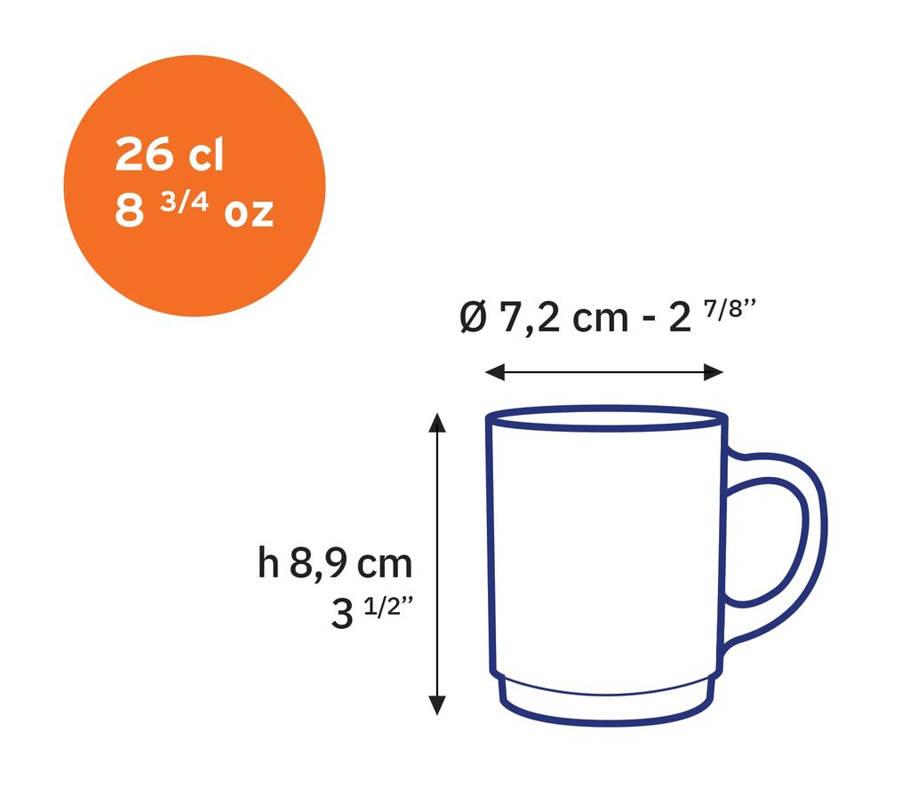 Duralex - 6 mug Versailles