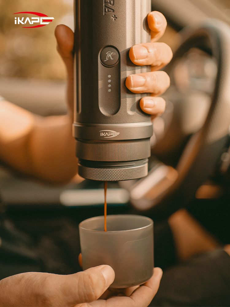 Ikape - Espresso portable chauffante avec panier sans fond de 51 mm - KAPO K2