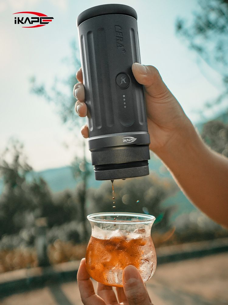 Ikape - Espresso portable chauffante avec panier sans fond de 51 mm - KAPO K2