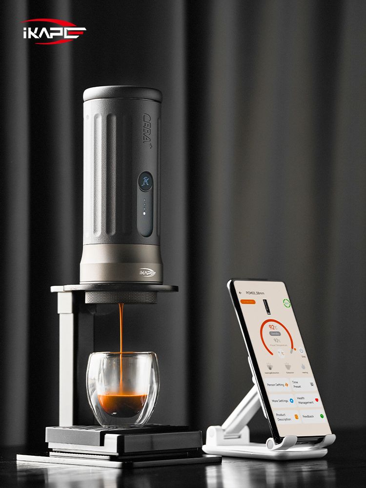 Ikape - Espresso portable chauffante avec panier sans fond de 51 mm - KAPO K2