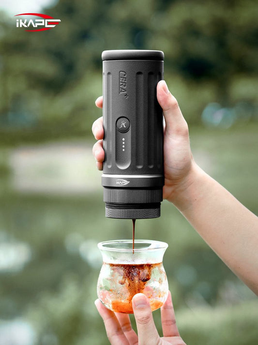 Ikape - Espresso portable chauffante avec panier sans fond de 51 mm - KAPO K2