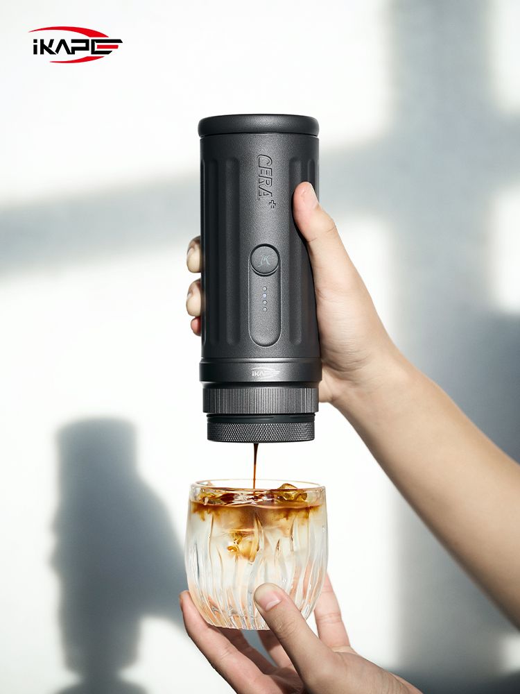 Ikape - Espresso portable chauffante avec panier sans fond de 51 mm - KAPO K2