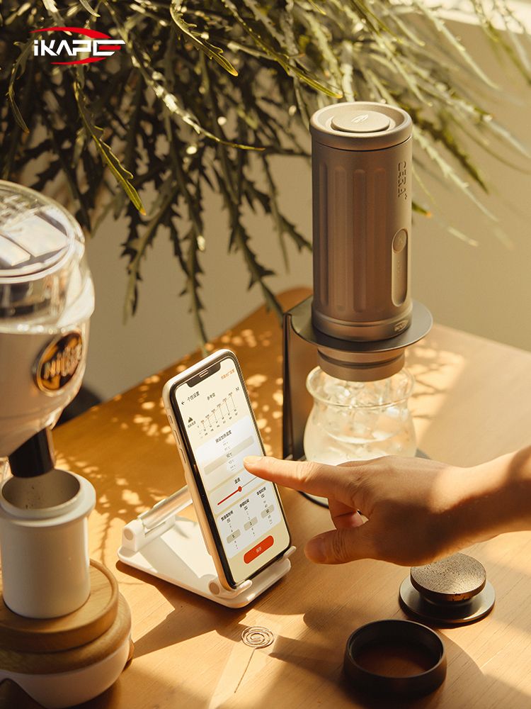 Ikape - Espresso portable chauffante avec panier sans fond de 51 mm - KAPO K2
