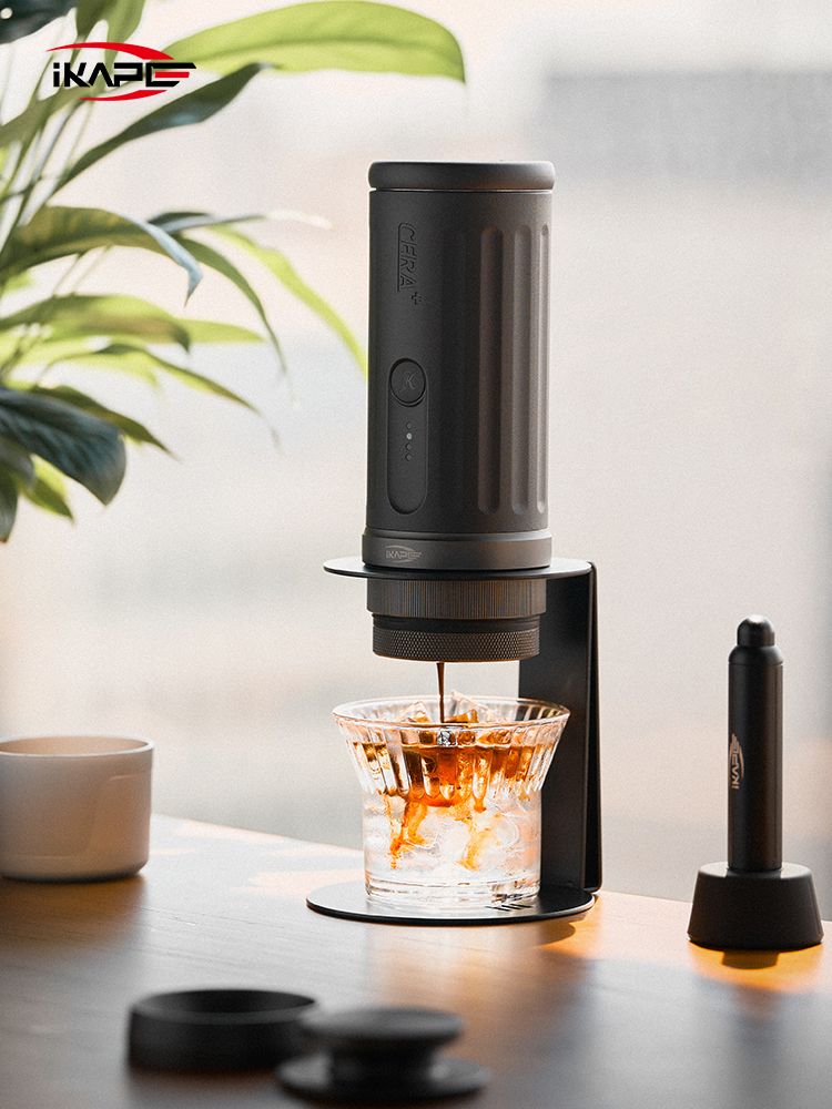 Ikape - Espresso portable chauffante avec panier sans fond de 51 mm - KAPO K2