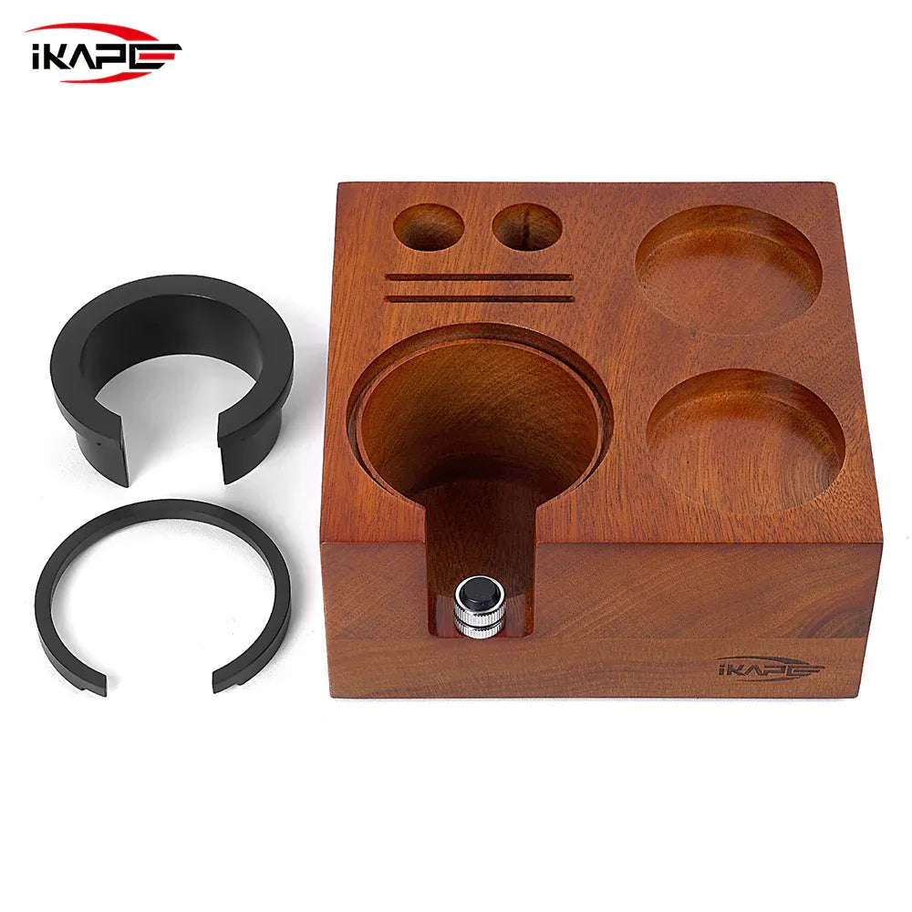 Ikape - Organisateur d'accessoires à café en Bois sans knock box