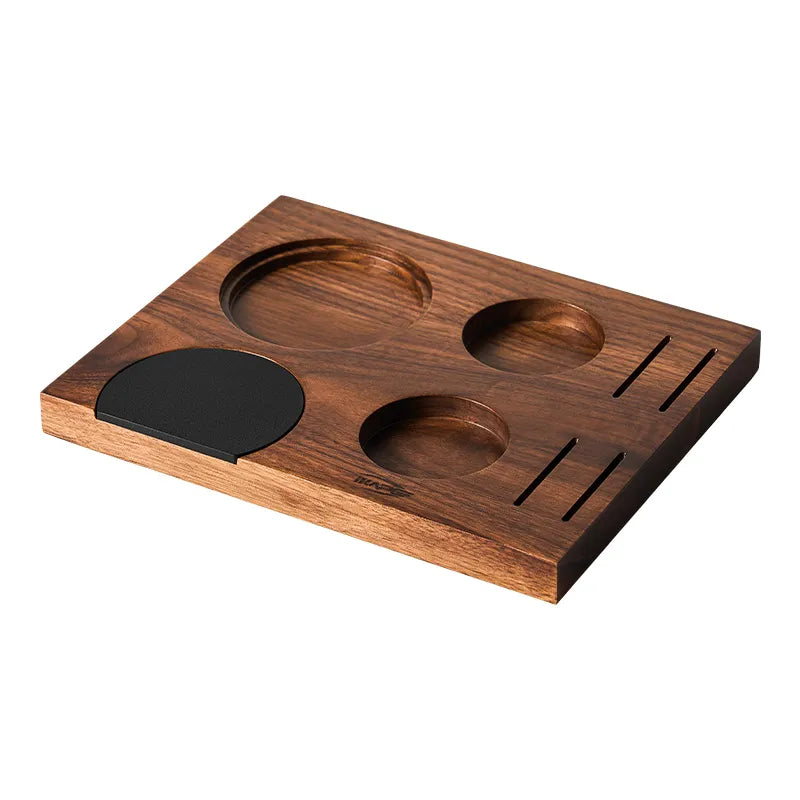 Ikape - Organisateur d'accessoires à café en Bois fine
