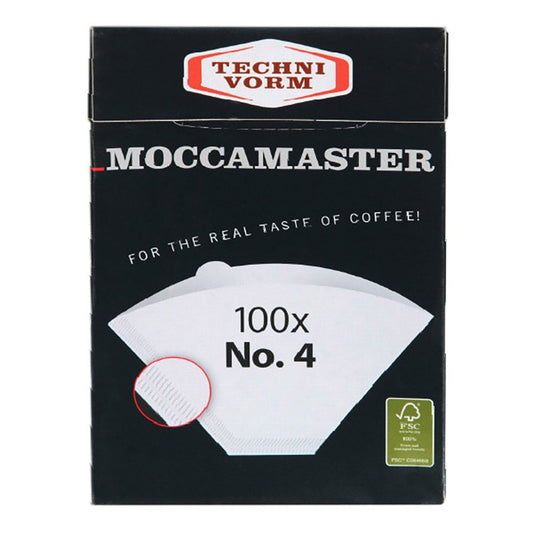 Moccamaster - 100 filtres N° 4 pour Moccamaster Compostables